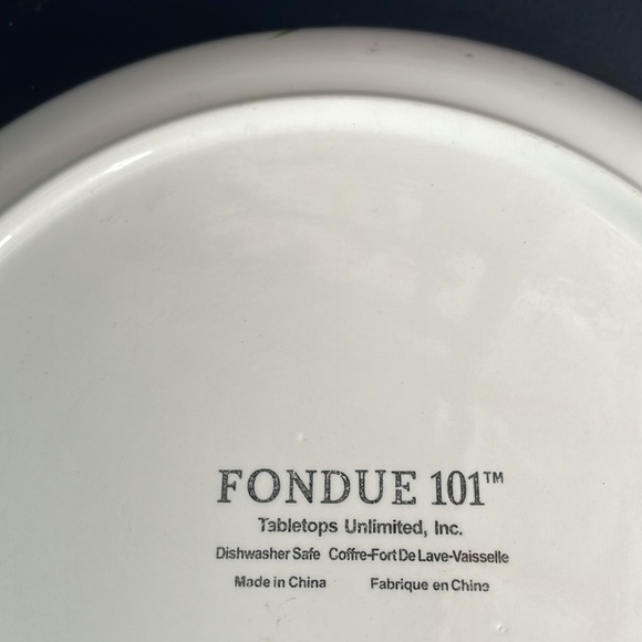 Strawberry Fondue 101 Tabletops Unlimited Serving 13” Serving Platter Bowl 2 PC - Picture 6 of 7